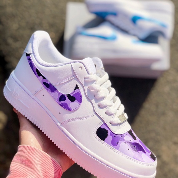 “Camo” Nike Air Force 1s (Custom Made/Painted) - Picture 6 of 8